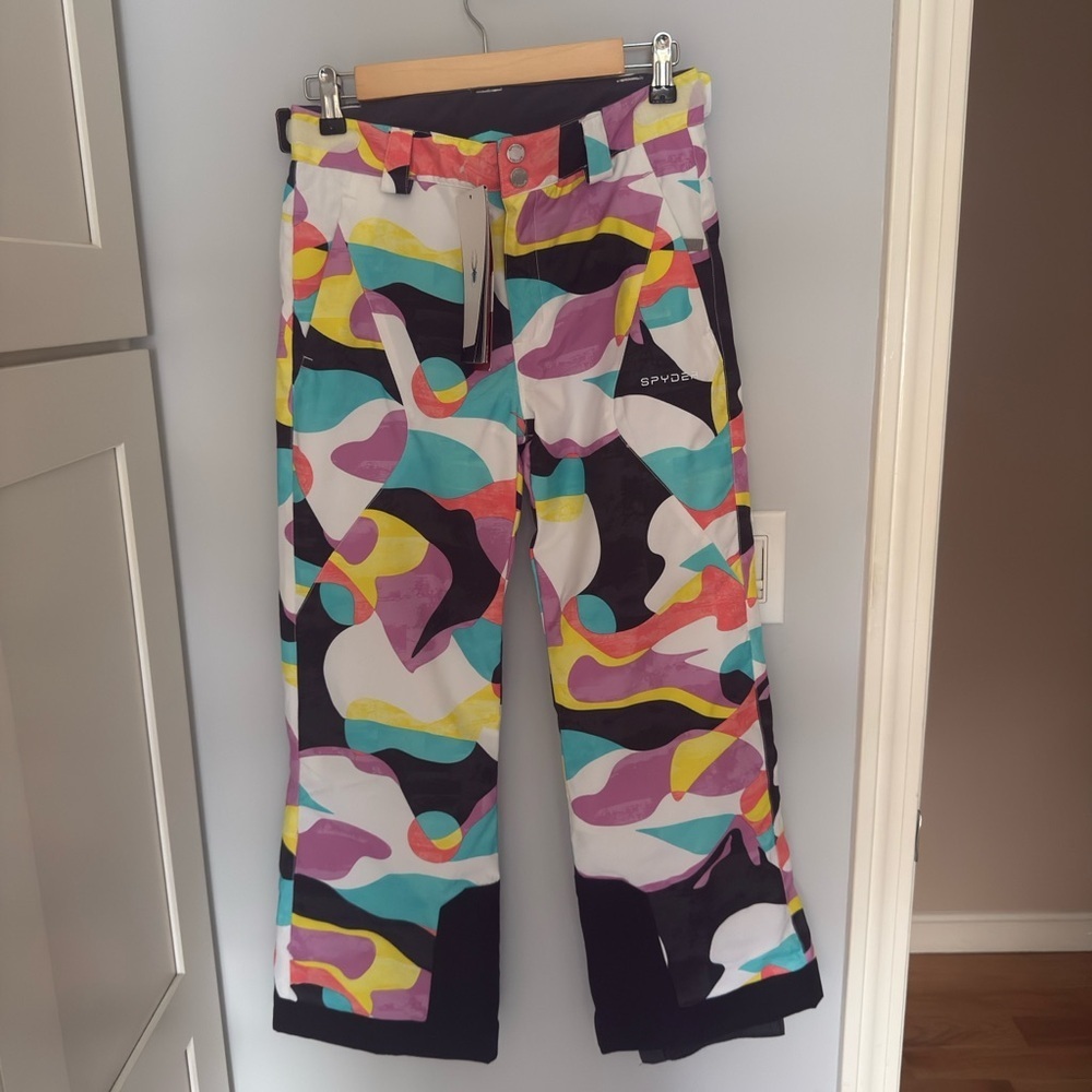 NWT Colorful Camouflage Snow Pants